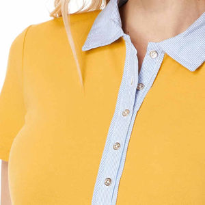 Camiseta Polo Deportiva de Manga Corta para Mujer, Ligera, 100% Algodón, Venta al por Mayor - Product Image 5