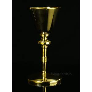 Calice de communion en laiton doré de qualité supérieure pour l'autel de l'église, cérémonie eucharistique chrétienne - Product Image 4