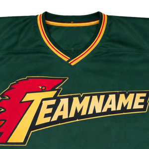 Camiseta de Hockey sobre Hielo Sublimada Verde Personalizada, Uniforme de Hockey Profesional, Transpirable, para Hombre, Ropa Deportiva Lista para el Juego - Product Image 5