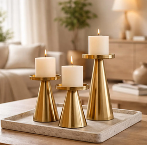Aluminium Metal <b>Candle</b> Holder for <b>Long</b>-Lasting Use for Home Decor Weddings Parties Available for Competitive Price from India - Product Image 5