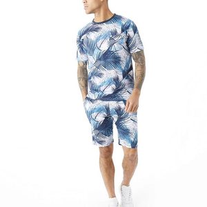 Nouvel Arrivage Ensemble T-shirt et Short en Polyester avec Impression Numérique par Sublimation Intégrale, Style Ringer, pour Tenue de Plage et d'Été Décontractée - Product Image 1