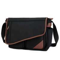 High Quality Luxury Vintage Fashion Waterproof Durable Lightweight Shoulder Canvas Messenger Bag for College School Students