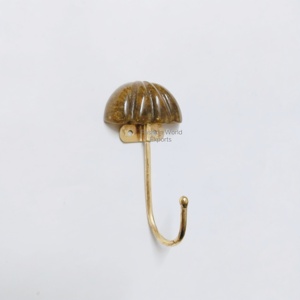 Gancho de Pared de Estilo Vintage con Cúpula de Resina y Gancho Metálico, Gancho Decorativo para la Entrada, Organización, Colgar Abrigos y Decoración - Product Image 2