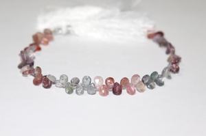 ลูกปัดสปิเนลคุณภาพพรีเมียม ทรงลูกแพร์เหลี่ยมเพชรพลอย ขนาด 6 มม. ความยาว 8 นิ้ว สำหรับทำเครื่องประดับ - Product Image 2