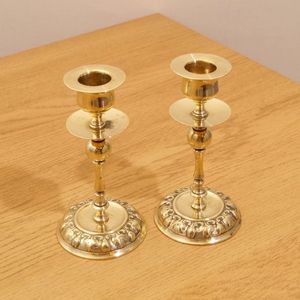 Porte-bougie en laiton de style antique, support décoratif pour bougies, pour la maison, l'hôtel, le restaurant, le temple, la table à manger, centre de table de mariage - Product Image 3