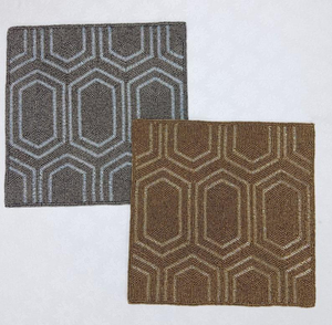 Posavasos con diseño de sombrero y cuentas, decoración de mesa, posavasos bordados a mano con cuentas de mosquitos, manteles individuales, posavasos de cuentas multicolor - Product Image 1