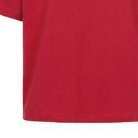 T-shirt rouge surdimensionné pour homme, 100% coton, col rond, manches courtes, décontracté, uni, sans impression, vente en gros, OEM, ODM