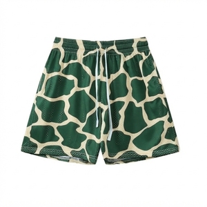 Pantalones Cortos de Baloncesto de Poliéster de 5 Pulgadas para Hombre al por Mayor, con Logotipo Personalizado, Doble Capa de Malla, Estampado por Sublimación, Cintura Elástica, Lisos, Deportivos - Product Image 2