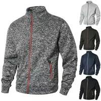 Chaqueta Deportiva Personalizada para Hombre, Primavera, Forro Polar Grueso, Servicio OEM, Cortavientos, Transpirable, Ecológica, Casual, Cuello Mao - Product Image 3