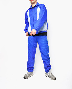 Ensemble de survêtement coupe-vent personnalisé de haute qualité avec logo imprimé, demi-zip, pour homme, grande taille, séchage rapide, en nylon - Product Image 1