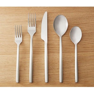 Juego de cubiertos de acero inoxidable de alta calidad, apto para lavavajillas, para bodas, eventos, hogares, hoteles, juego de cuchara, tenedor y cuchillo. - Product Image 5