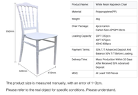 Chaise de salle à manger empilable en polycarbonate PC transparent moderne pour mariage, banquet, événement, fête, salon, hôpital - Vente en gros