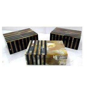 Caja Decorativa de Cuerno de Búfalo Natural, Caja de Almacenamiento de Cuerno Grabada a Mano, Caja de Regalo Artesanal de Estilo Vintage para Decoración del Hogar - Product Image 5