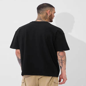 Fabricant de vêtements pour hommes Streetwear graphique imprimé personnalisé T-shirt pour hommes T-shirt en coton à épaules tombantes surdimensionnées pour hommes - Product Image 1