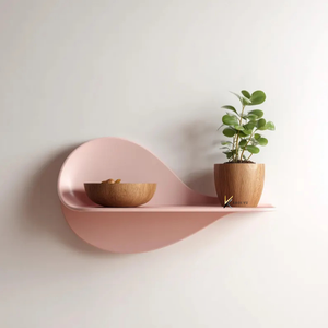 Nouveauté, étagères murales flottantes modernes en MDF laqué, forme de fleur, couleur personnalisée, pour la chambre des enfants et le salon - Product Image 4