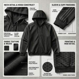 Custom Men <b>Knitted</b> 240g Polyester Autumn Plus Size Breathable Lightweight Windbreaker Two-Piece Waterproof Anti-UV Quick <b>Sets</b> - Product Image 6
