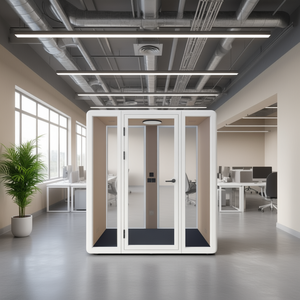 Cabines Acoustiques de Bureau Duo HIPOD – Postes de Travail Privés Intérieurs avec Panneaux Acoustiques et Compartiments Téléphoniques - Product Image 3