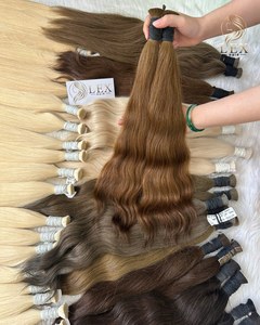 Cheveux bouclés en vrac 100g, 100% vierges vietnamiens, qualité Super Double Drawn, double trame machine, pleins et épais, vente en gros de l'usine Lexhair - Product Image 3