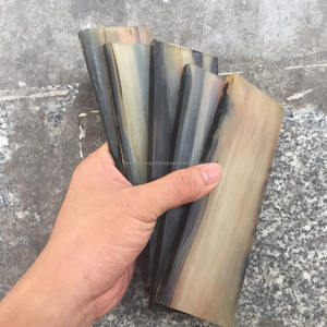 2025 artisanat naturel fait à la main multicolore corne de buffle échelle plaque lunettes couteau poignée couleur eau corne de buffle plaque - Product Image 1