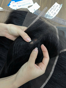 Extensions de cheveux naturels vietnamiens de qualité supérieure avec closure en dentelle HD suisse, couleur naturelle, prêtes à être expédiées - Product Image 6