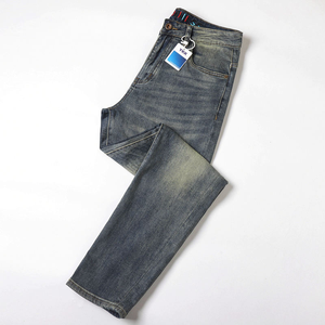 Pantalones Vaqueros Anchos Personalizados para Hombre, de Alta Calidad, Estilo Vintage, Lavados y Desgastados, Estilo Hip Hop Urbano - Product Image 2