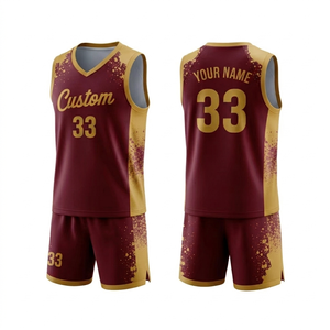 Camiseta de baloncesto personalizada del fabricante, transpirable, ligera, con nombre del equipo y número, sin mangas, de malla de poliéster, al por mayor. - Product Image 1
