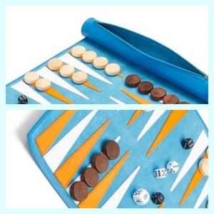 Travel Portable Premium Quality Genuine Leather <b>Backgammon</b> <b>Board</b> Game Custom Handmade Roll up <b>Backgammon</b> Game Set - Product Image 5