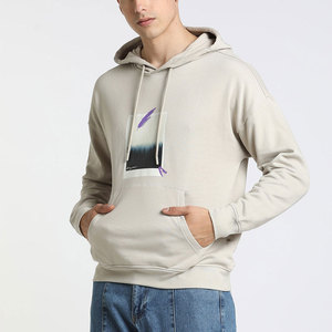 Sweat à capuche pour homme en coton biologique épais 360g, anti-boulochage, style Hip Hop, avec strass et cristaux, personnalisable, vente en gros OEM - Product Image 1