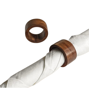 Unique Tapered Wooden Napkin <b>Rings</b> Modern Beveled Wood Serviette Holders Bulk for Luxury Wedding Banquet Dining Table Decoration - Product Image 5