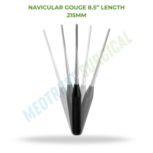 Cuchilla Navicular de 8.5 Pulgadas (215mm) para Cirugía de Columna Vertebral, Instrumento para Curetaje Óseo y Osteotomía Espinal - Product Image 2