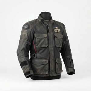 Chaqueta de Motociclismo Deportiva y Elegante para Invierno, con Cuello Alto, Cuero de Alta Calidad, Transpirable, Impermeable y Resistente al Viento - Product Image 4