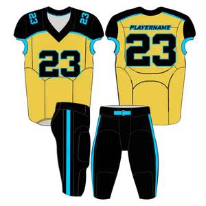 ชุดยูนิฟอร์มอเมริกันฟุตบอลแบบกำหนดเองสำหรับผู้ใหญ่ รุ่นใหม่ ราคาดีที่สุด พร้อมปักโลโก้ แขนสั้น - Product Image 1