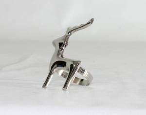 Anillo de Servilleta Decorativo de Metal con Forma de Copo de Nieve, Acabado Plateado, para Decoración de Mesa de Comedor en Fiestas Navideñas - Product Image 2