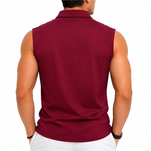 Men Sleeveless Polo <b>Shirt</b> Quick Dry Athletic Fit Summer Comfort Modern Style Custom Made Premium Fabric For Sleeveless <b>Shirt</b> - Product Image 2