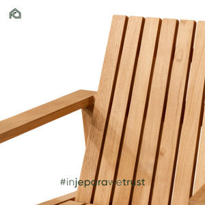 Chaise d'extérieur minimaliste en teck - Pliable, portable et durable, écologique, anti-termites, pour chambre, villa et parc - Dino - Product Image 6