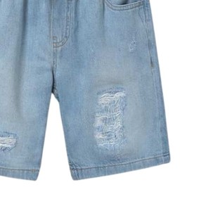 ELIVEERA ENTERPRISES Pantalones Cortos de Mezclilla para Niños, Spandex/Poliéster, Ropa Casual de Verano, OEM ODM, Venta al por Mayor, Cierre de Cremallera, Diseño 3D para Niños - Product Image 3