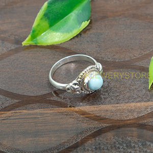 Larimar <b>Ring</b> 925 Sterling Silver Blue Stone <b>Ring</b> Promise <b>Ring</b> <b>for</b> <b>woman</b> Engagement <b>Ring</b> <b>Statement</b> <b>ring</b> Jewelry Christmas Gift - Product Image 2