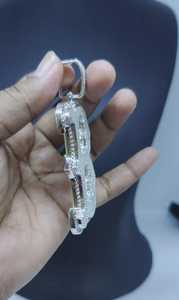 Pendentif Lettre Initiale VVS Moissanite pour Homme, Style Hip Hop Luxe, Diamant Sertie, Pendentif 3D, Bijoux Fins, Pendentif en Argent 925 - Product Image 6