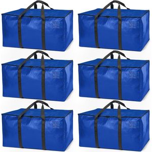 Heavy Duty <b>Moving</b> Bags with Backpack Straps Zippers & Handles Large Storage <b>Boxes</b> for College - Product Image 1
