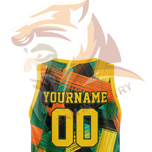 Maillot de basket-ball pour homme de haute qualité, design personnalisé, best-seller, col en V, tissu en maille 100% polyester - Product Image 6