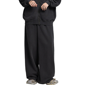 กางเกงสเวตเตอร์ผู้ชายผู้หญิงเอวยางยืดมีเชือกผูกขาทรงหลวมแบบปรับแต่งได้ - Product Image 4