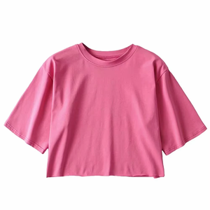 Top Corto de Algodón para Mujer, Ropa Casual, Venta al Por Mayor, Bajo MOQ - Product Image 2