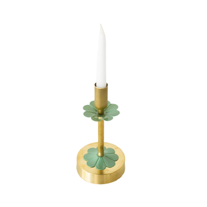 Brass Pillar Candle Holder Elegant Antique Gold Finished Metal Decorative Candle <b>Stand</b> For Weddings Special Occasions-Easter - Product Image 1