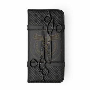 Ensemble de ciseaux de coiffure professionnels de qualité supérieure, ciseaux de coupe et d'éclaircissement pour barbier, en acier inoxydable, kit de ciseaux de salon avec étui - Product Image 1