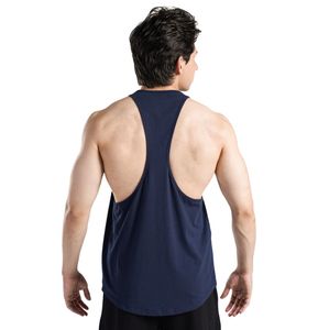 Navy Impulse <b>Stringer</b> <b>Men's</b> Gym Tank Top Sleeveless Workout Fitness Training Bodybuilding <b>Stringer</b> Athletic Muscle Cotton <b>Vest</b> E - Product Image 3
