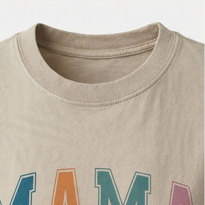 T-shirt ample surdimensionné pour femme, broderie personnalisée, OEM, coton, mode urbaine, haute qualité, mode durable - Product Image 4