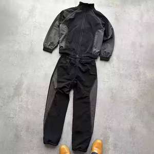 Ensemble de survêtement personnalisé pour homme en nylon coupe-vent avec veste et short, ensemble 2 pièces - Product Image 3