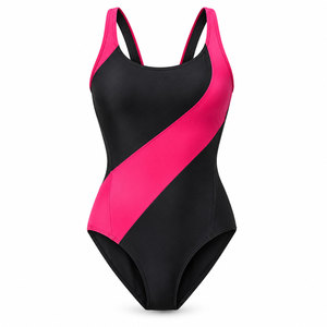 Traje de Baño de Una Pieza para Mujer, Diseño Deportivo, Secado Rápido, Tejido Elástico, Ropa de Entrenamiento para Playa - Product Image 1
