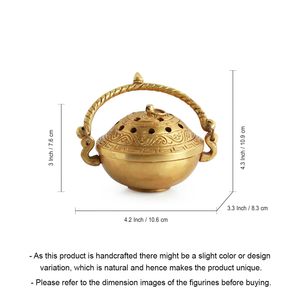 Premium Quality Handmade Metal Incense <b>Burner</b> with Aroma <b>Oils</b> Religious Use Indian Incense Eco-Friendly for Export Supply - Product Image 4