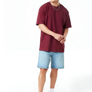 เสื้อยืดแขนสั้นสไตล์เรียบง่ายสำหรับฤดูร้อน ผ้าถักเนื้อนุ่ม ใส่สบาย 100% ผ้าฝ้าย ทรงปกติ ระบายอากาศได้ดี ไม่ยับ น้ำหนัก 220 กรัม รับสั่งทำ - Product Image 1